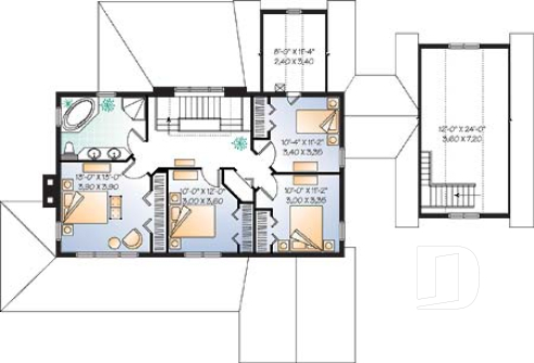 Étage - Maison ou chalet bord de l'eau, 4 chambres, espace ouvert, plafond 9', abri moustiquaire, garage abritée - Pedestrian