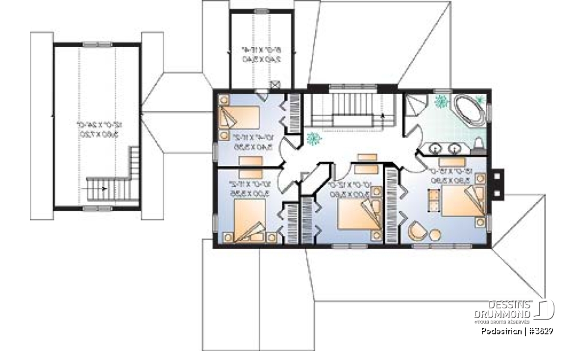 Étage - Maison ou chalet bord de l'eau, 4 chambres, espace ouvert, plafond 9', abri moustiquaire, garage abritée - Pedestrian
