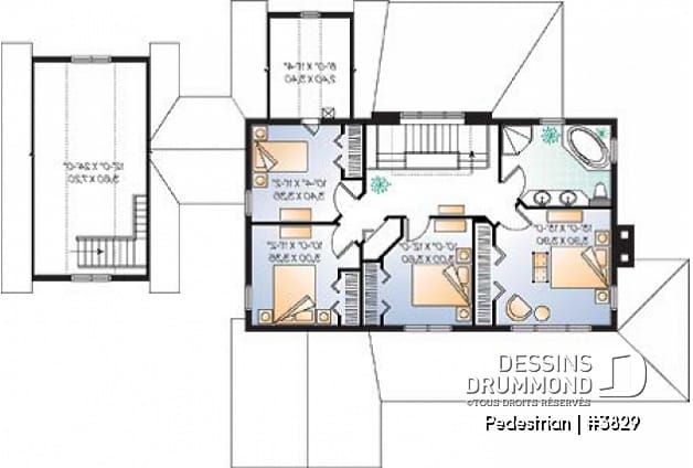 Étage - Maison ou chalet bord de l'eau, 4 chambres, espace ouvert, plafond 9', abri moustiquaire, garage abritée - Pedestrian
