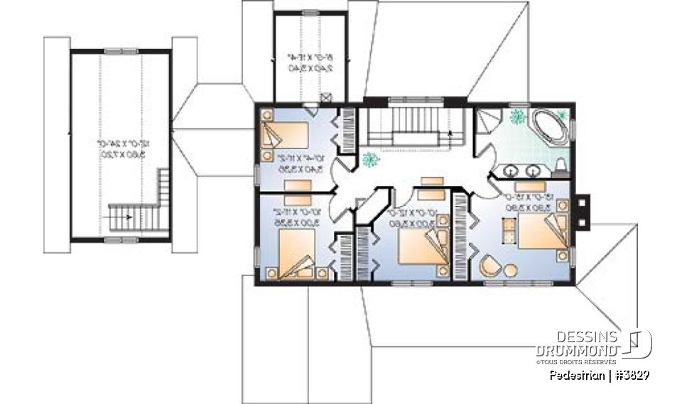 Étage - Maison ou chalet bord de l'eau, 4 chambres, espace ouvert, plafond 9', abri moustiquaire, garage abritée - Pedestrian