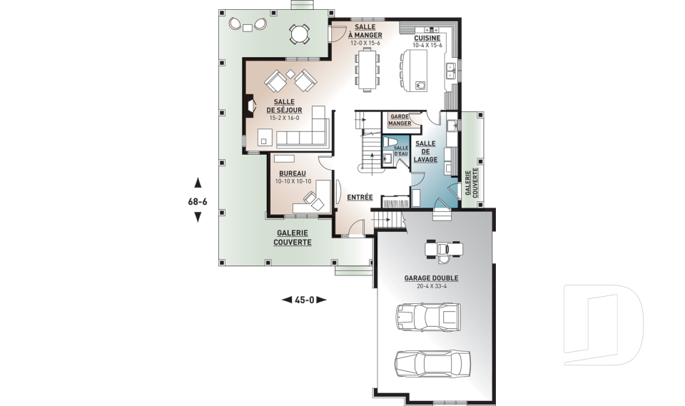 Rez-de-chaussée -  - Turningdale