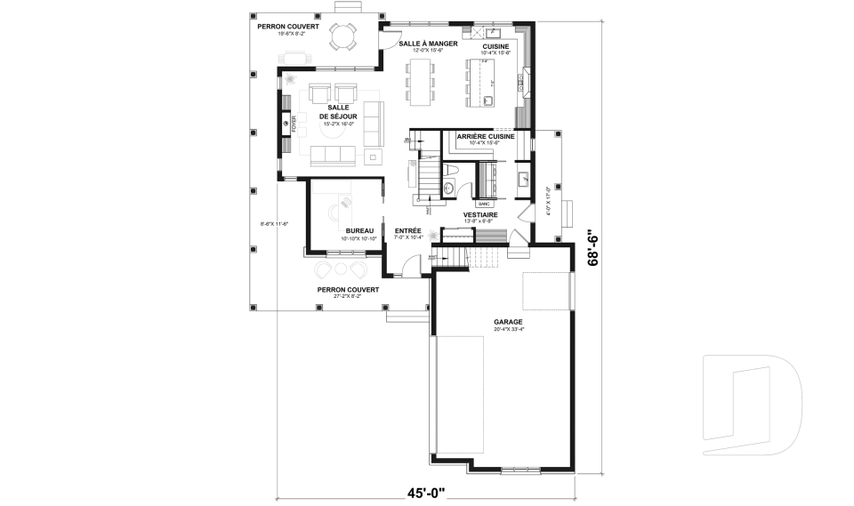 Rez-de-chaussée -  - Turningdale