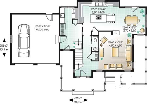 Rez-de-chaussée - Maison d'inspiration espagnole, 3 à 4 chambres, grande chambres des maîtres, grande suicine, garage double - Perla