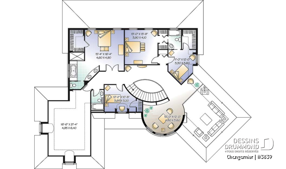 Étage - Imposante maison de 4 à 5 chambres, plafond 10' au rdc, cathédrale au salon, mezzanine, garage double - Changarnier