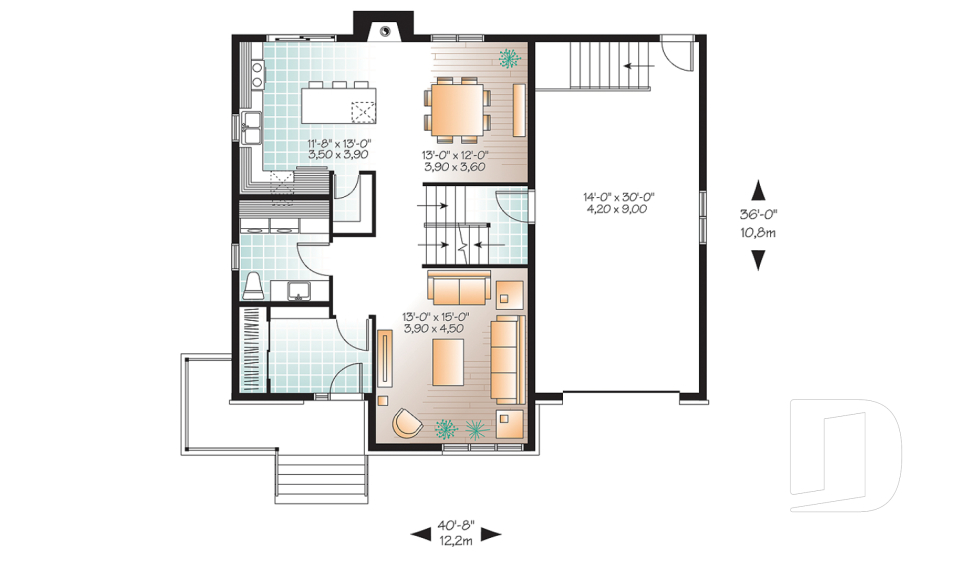 Rez-de-chaussée -  - Monteillet