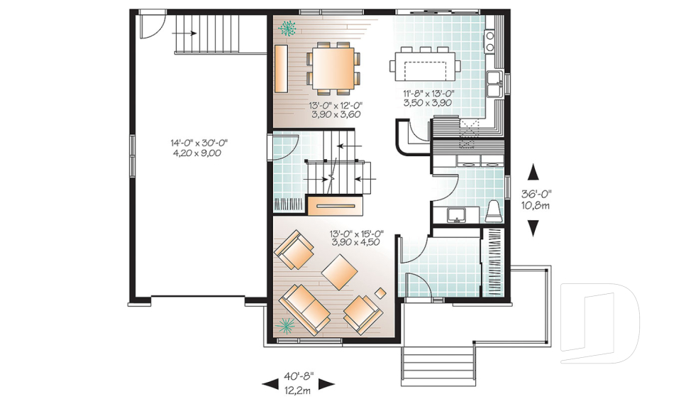 Rez-de-chaussée -  - Monteillet 2