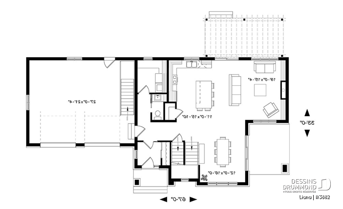 Rez-de-chaussée - 3 chambres 2 salles de bain, maison contemporaine, terrasses couvertes, suite des maîtres, garage double - Liana
