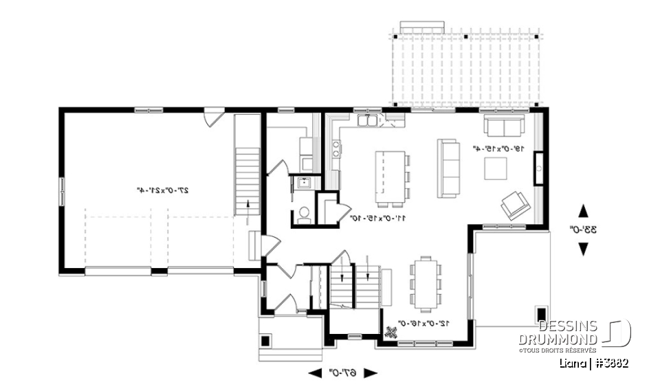 Rez-de-chaussée - 3 chambres 2 salles de bain, maison contemporaine, terrasses couvertes, suite des maîtres, garage double - Liana
