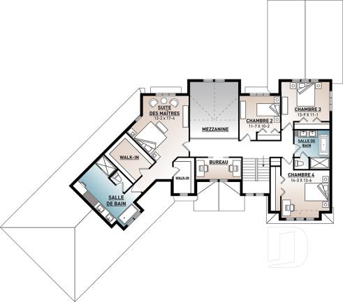 Étage - Superbe maison de style Cape Cod, 4 à 5 chambres, 2 séjours, large patio couvert, plein de lumière naturelle - Hemingway