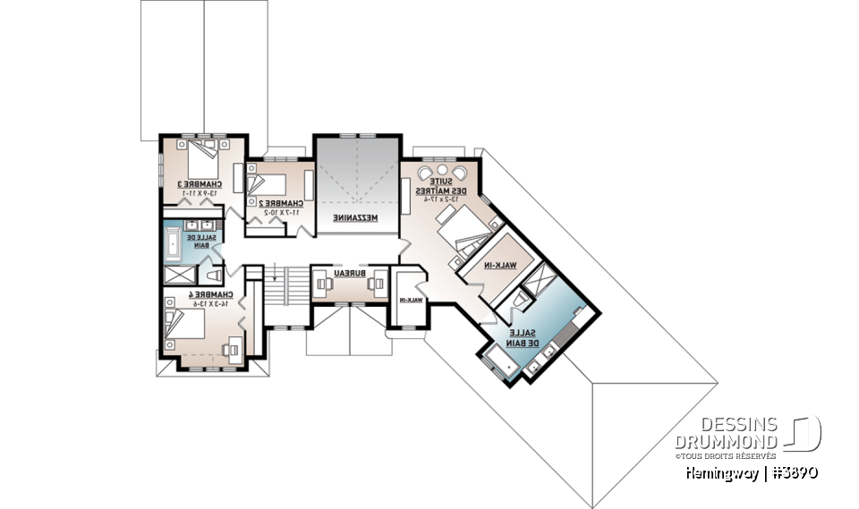 Étage - Superbe maison de style Cape Cod, 4 à 5 chambres, 2 séjours, large patio couvert, plein de lumière naturelle - Hemingway