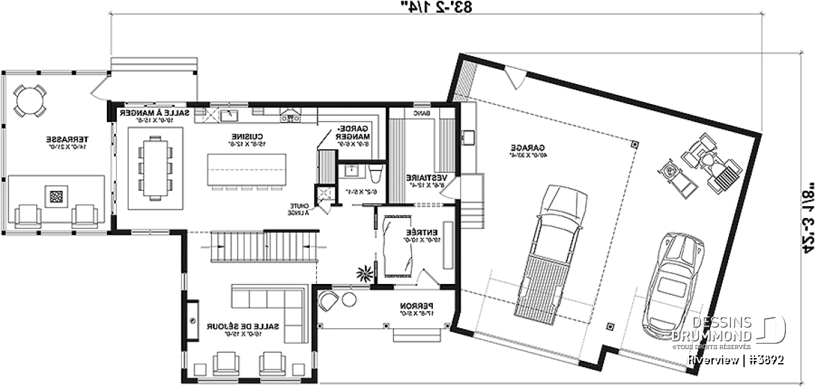 Rez-de-chaussée - Superbe fenestration, maison familiale de 5 chambres, garage double spacieux, abri moustiquaire - Riverview