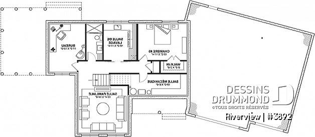 Sous-sol aménagé (Optionel $) - Superbe fenestration, maison familiale de 5 chambres, garage double spacieux, abri moustiquaire - Riverview