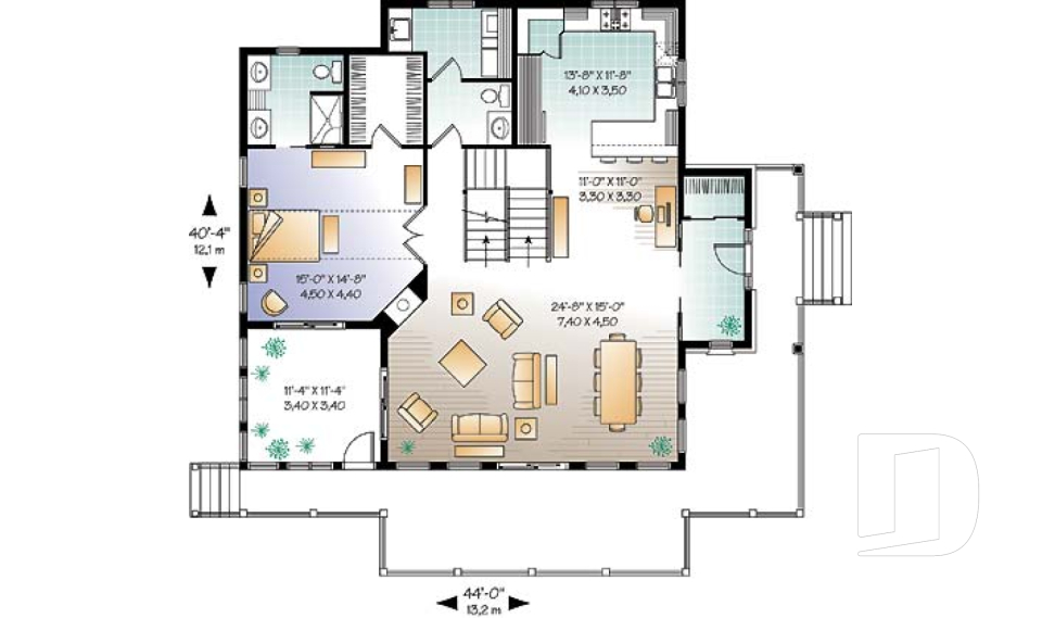 Rez-de-chaussée -  - Louisia 3