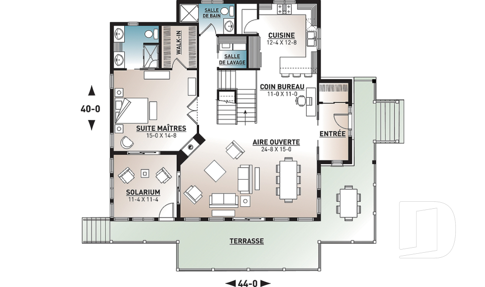 Rez-de-chaussée -  - Louisia 4