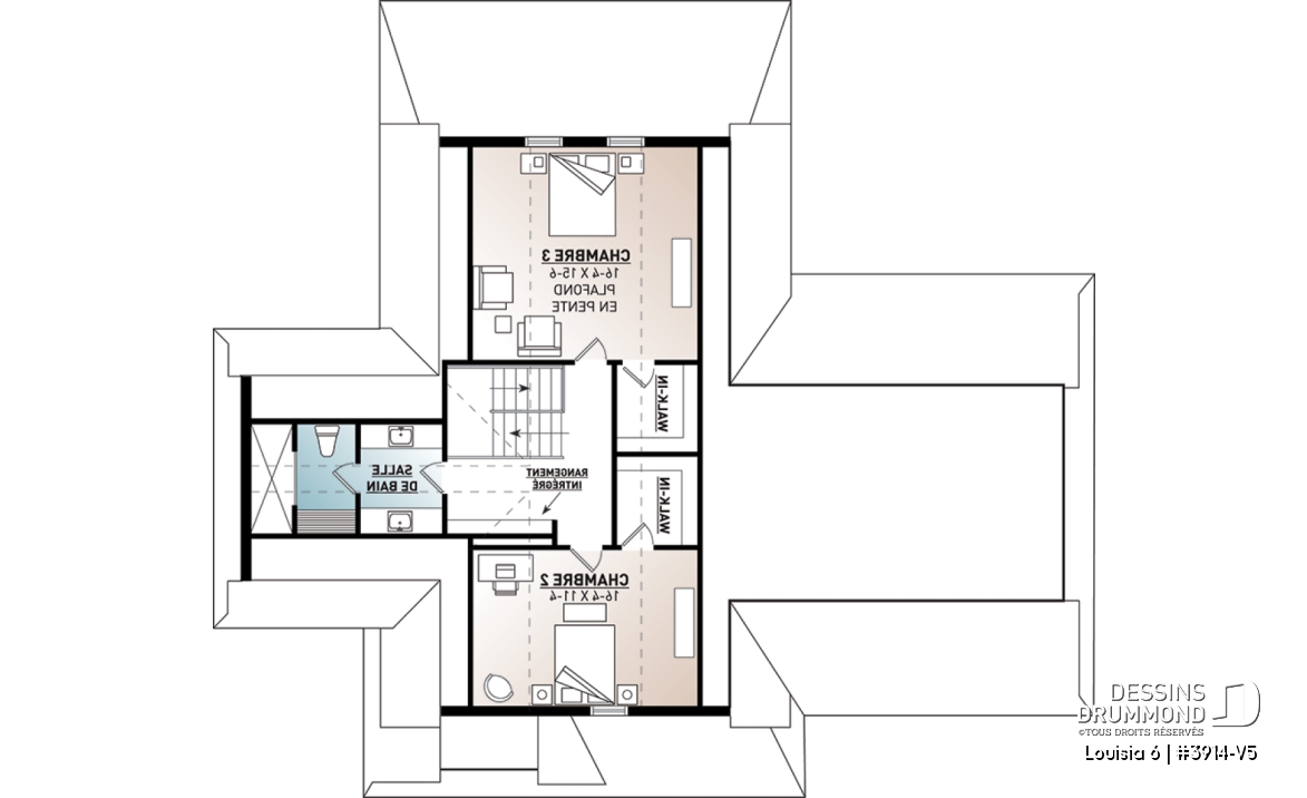 Étage - Superbe maison genre chalet, grande chambre des maîtres au r-d-c, foyer, îlot à la cuisine, aire ouverte - Louisia 6