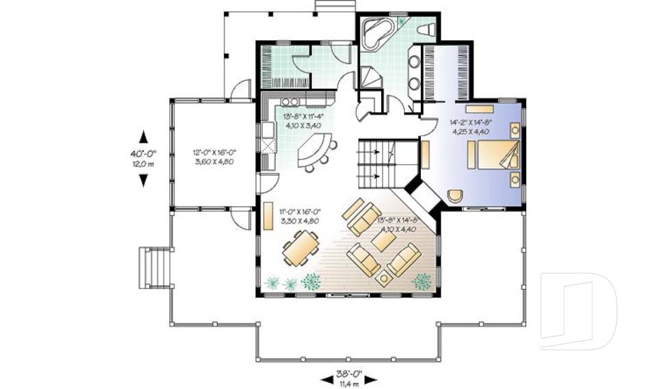 Rez-de-chaussée -  - Louisia 2