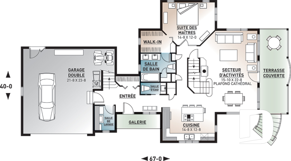 Rez-de-chaussée -  - Montcalm