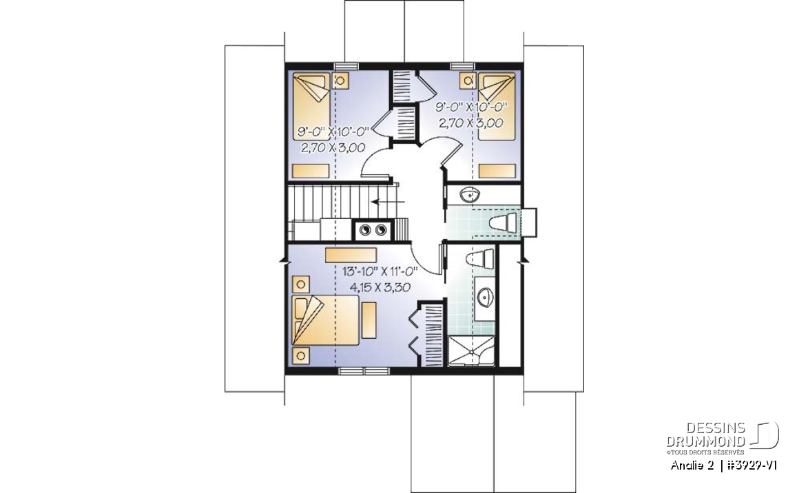 Étage - Chalet bord de lac, 3 chambres, balcon abri-moustiquaire, espace ouvert &amp; foyer, 2.5 salles de bain, buanderie - Analie 2 