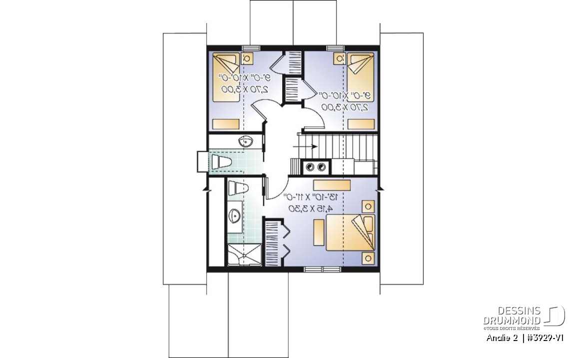 Étage - Chalet bord de lac, 3 chambres, balcon abri-moustiquaire, espace ouvert &amp; foyer, 2.5 salles de bain, buanderie - Analie 2 