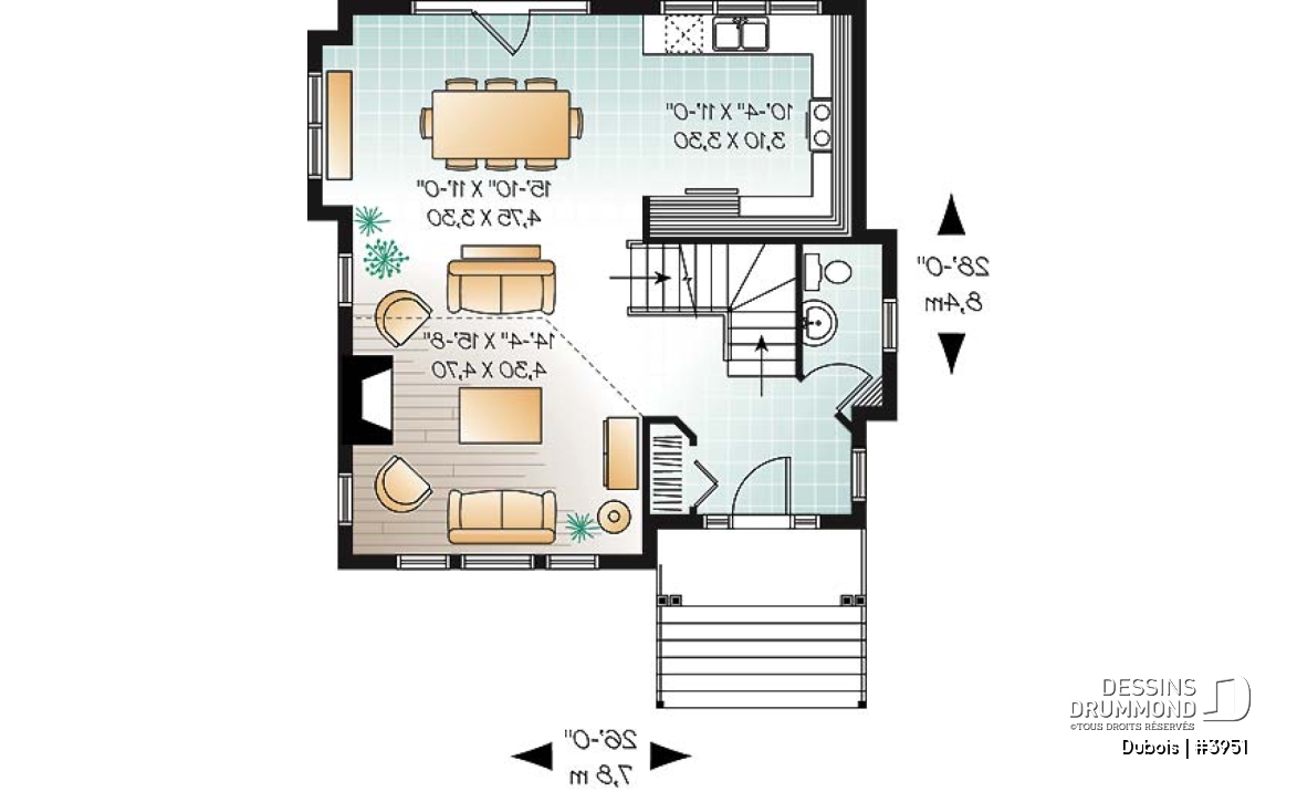 Rez-de-chaussée - Chalet d'inspiration scandinave, de ski avec vue panoramique, 1 à 3 chambres, mezzanine - Dubois