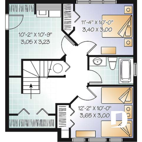 Sous-sol aménagé (Optionel $) - Chalet d'inspiration scandinave, de ski avec vue panoramique, 1 à 3 chambres, mezzanine - Dubois