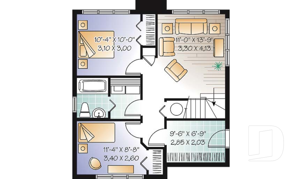 Sous-sol aménagé (Optionel $) -  - Chaumont 