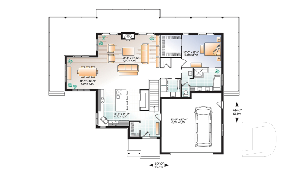 Rez-de-chaussée -  - Belvédère