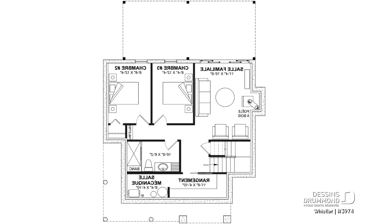Sous-sol - Maison genre chalet avec loft à l'étage, 3 chambres au total, 2 salles familiales - Whistler