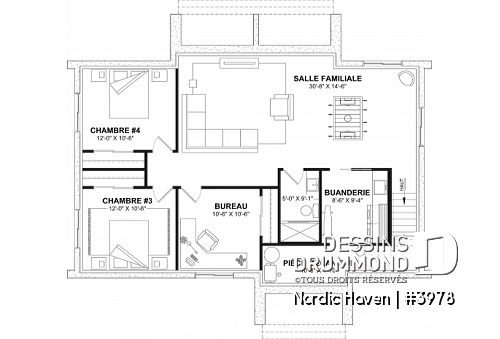 Sous-sol aménagé (Optionel $) -  - Nordic Haven
