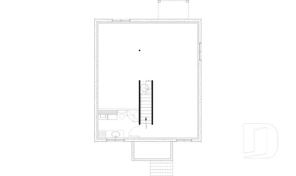 Sous-sol aménageable - Plan de maison économique, farmhouse moderne, jusqu'à 5 chambres, sous-sol aménageable, aire ouverte - Arthur 3