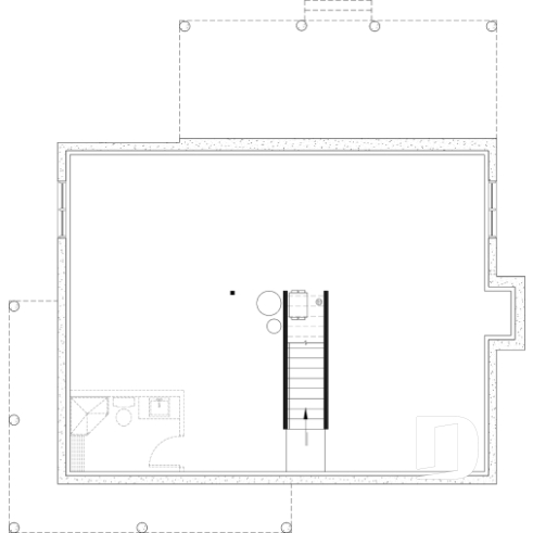 Sous-sol aménageable - Plan de maison de campagne, 3 à 4 chambres, grande terrasse, sous-sol aménagé optionnel  - Beauséjour 4