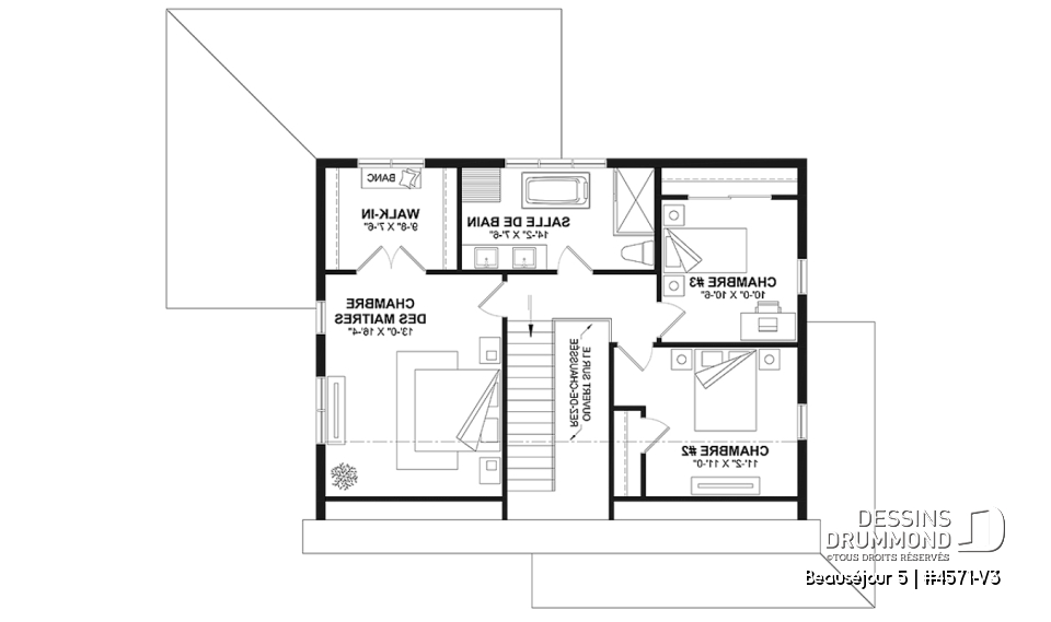 Étage - Farmhouse avec sous-sol fini (optionnel $), 2 à 5 chambres et 2 salles de séjour, parfaite pour familles - Beauséjour 5