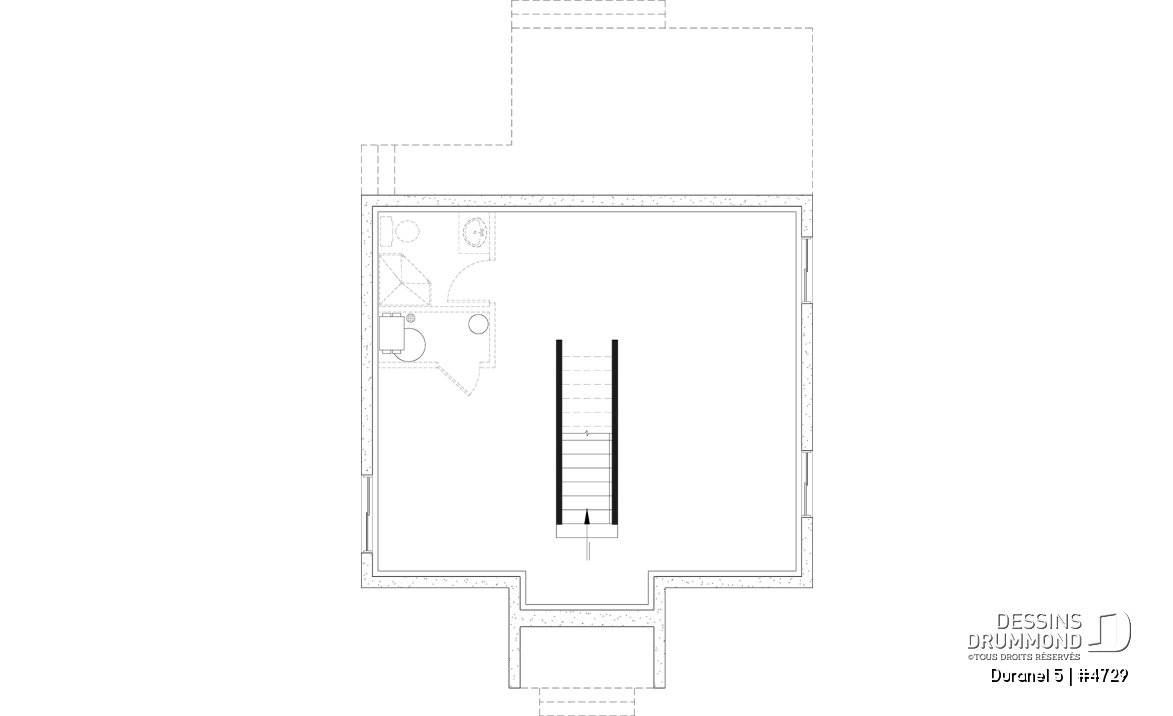 Sous-sol - Maison à étage proposant 3 chambres, une superbe salle de bain familiale à l'étage et sous-sol à aménager - Duranel 5