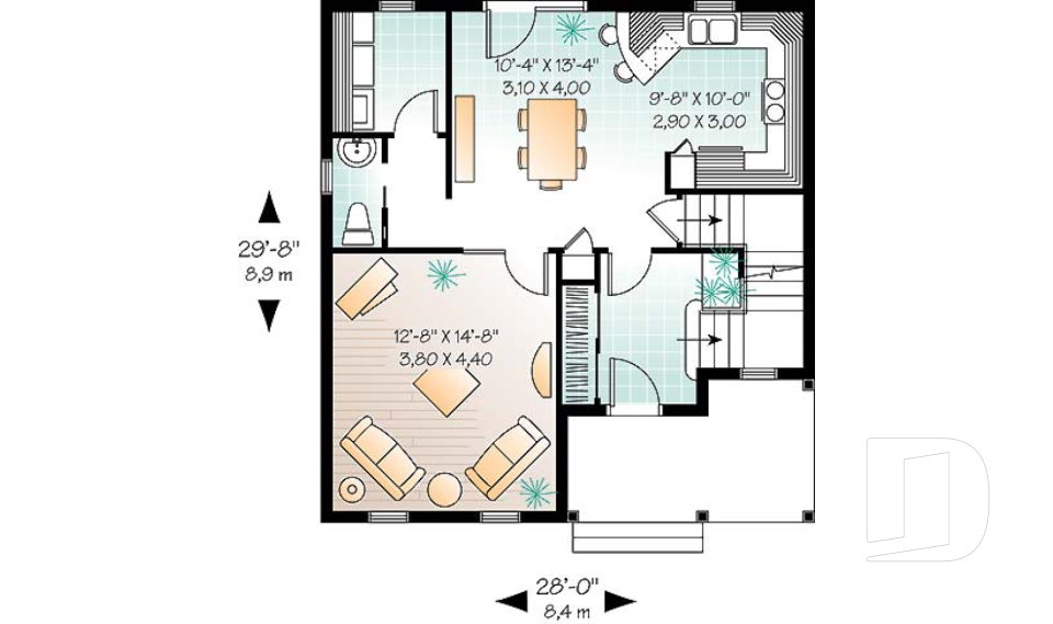 Rez-de-chaussée -  - Acrivie