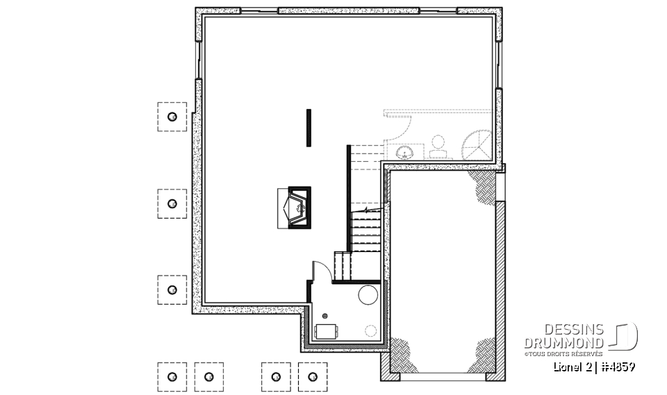 Sous-sol - Maison de 4 chambres, 2 séjours et suite des maîtres avec bureau privé - Lionel 2