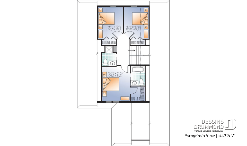 Étage - Maison style chalet bord de lac, 4 chambres, vue panoramique, bureau, espace boni, 2 chambres maîtres - Peregrine's View