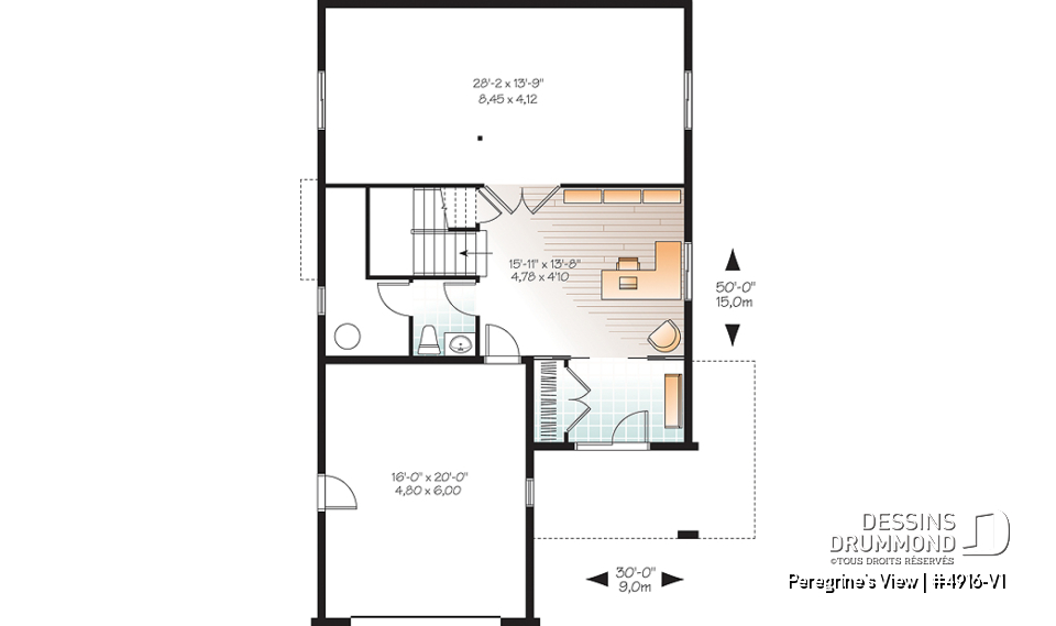 Sous-sol - Maison style chalet bord de lac, 4 chambres, vue panoramique, bureau, espace boni, 2 chambres maîtres - Peregrine's View