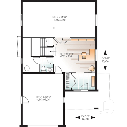 Sous-sol - Maison style chalet bord de lac, 4 chambres, vue panoramique, bureau, espace boni, 2 chambres maîtres - Peregrine's View