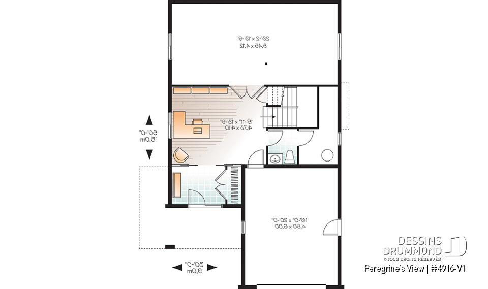 Sous-sol - Maison style chalet bord de lac, 4 chambres, vue panoramique, bureau, espace boni, 2 chambres maîtres - Peregrine's View