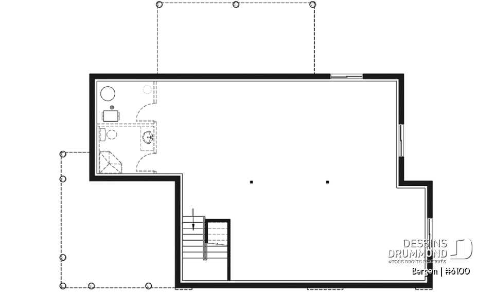 Sous-sol - Plan de plain-pied scandinave, plafond cathédral, buanderie au rez-de-chaussée, beaucoup de rangement - Bergen