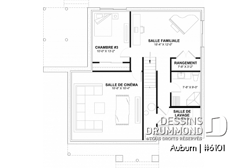 Sous-sol aménagé (Optionel $) -  - Auburn