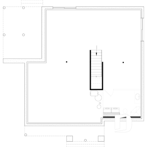 Sous-sol aménageable - Plan de maison avec superbe terrasse abritée, foyer double face, 3 chambres avec sous-sol aménagé optionnel - Auburn