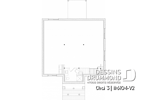 Sous-sol aménageable - Petite maison économique, terrasse couverte, 2 à 4 chambres, garde-manger, sous-sol aménagé optionnel ($) - Chai 3
