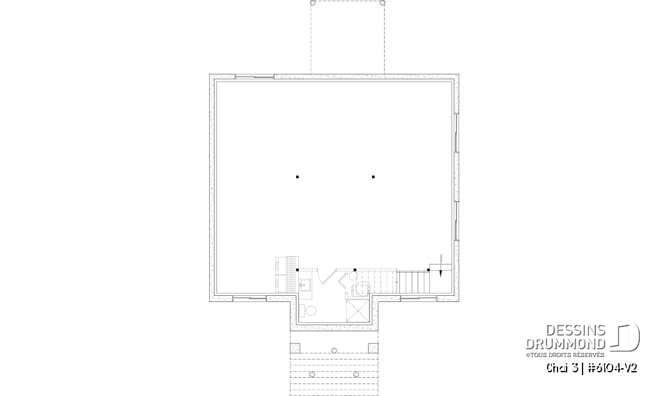 Sous-sol aménageable - Maison économique et chaleureuse au Québec : de 2 à 4 chambres, aire ouverte, terrasse abritée et sous-sol opt - Chai 3