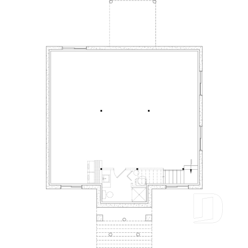 Sous-sol aménageable - Maison économique et chaleureuse au Québec : de 2 à 4 chambres, aire ouverte, terrasse abritée et sous-sol opt - Chai 3
