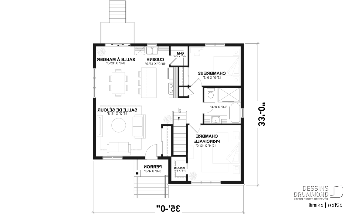 Rez-de-chaussée - Plain-pied abordable avec fondation sortie de terre, 2 à 4 chambres selon finition du sous-sol (optionnel $) - Kimiko