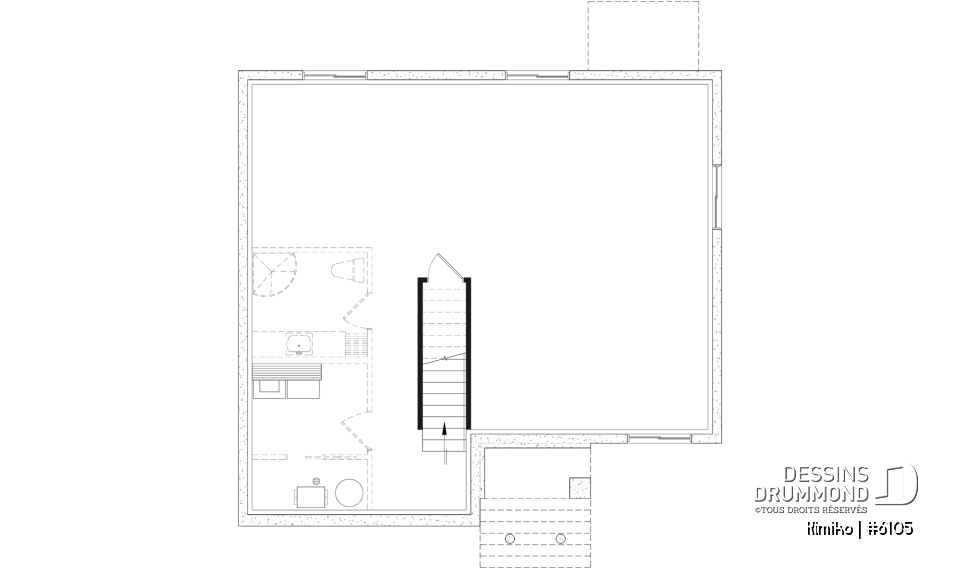Sous-sol aménageable - Plain-pied abordable avec fondation sortie de terre, 2 à 4 chambres selon finition du sous-sol (optionnel $) - Kimiko