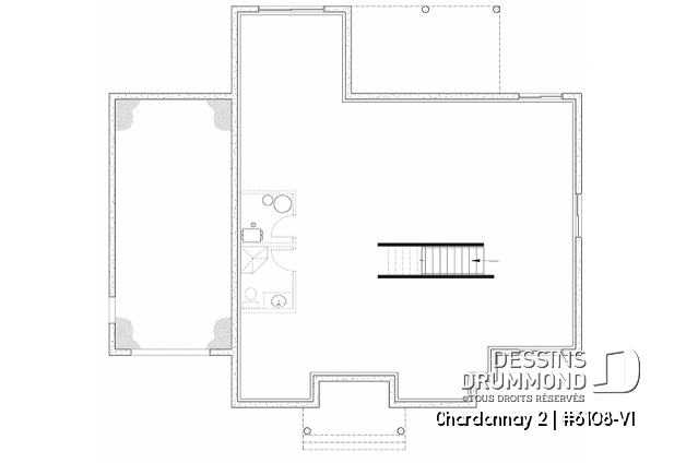 Sous-sol - Plain-pied 2 à 3 chambres avec garage, style moderne scandinave, plafond à 9', garde-manger et plus! - Chardonnay 2