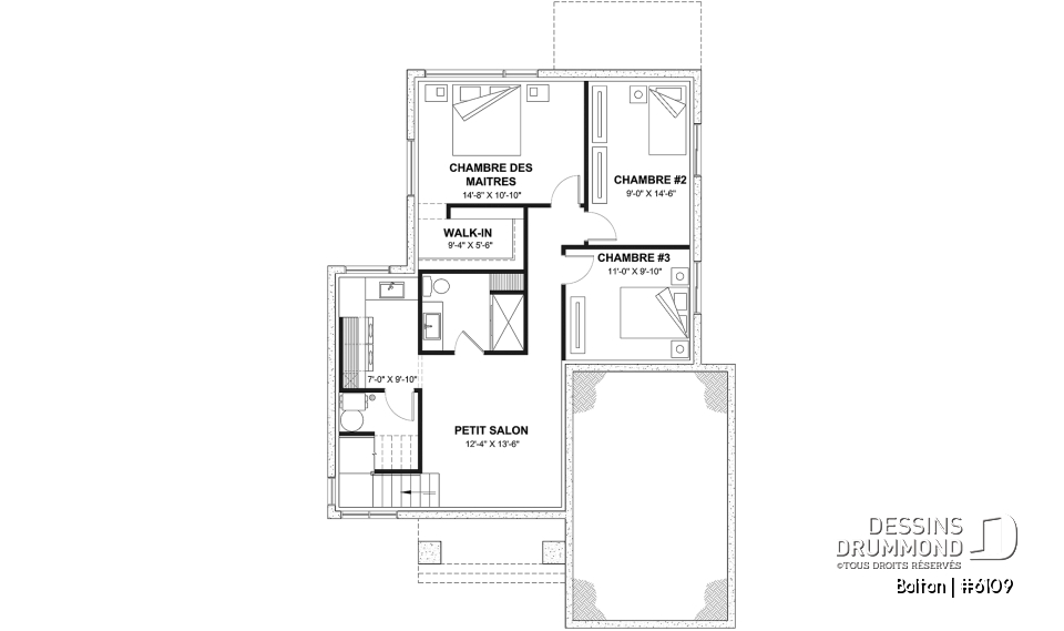 Sous-sol aménagé - Plan de plancher maximisé, 3 chambres au sous-sol et espace familial au rez-de-chaussée - Bolton