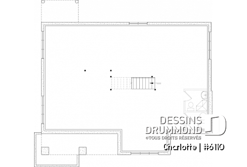 Sous-sol aménageable - Plain-pied avec 3 chambres au rez-de-chaussée et possible 2 chambres suppl. au sous-sol (optionnel $) - Charlotte